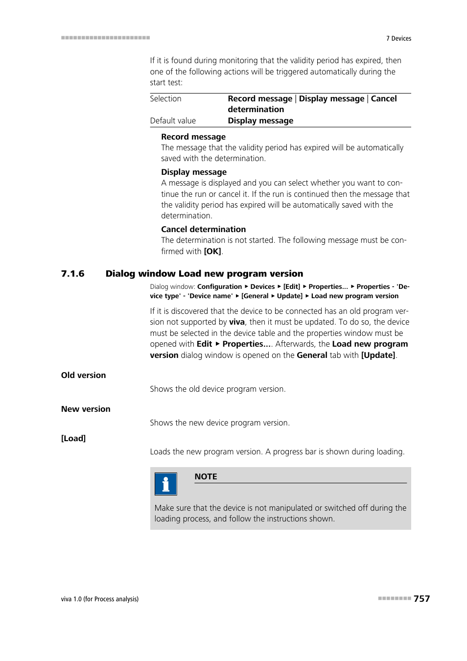 6 dialog window load new program version, Dialog window load new program version | Metrohm viva 1.0 (process analysis) User Manual | Page 769 / 990