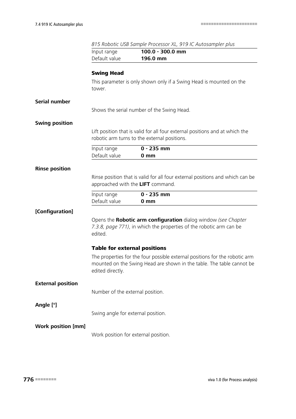 Metrohm viva 1.0 (process analysis) User Manual | Page 788 / 990