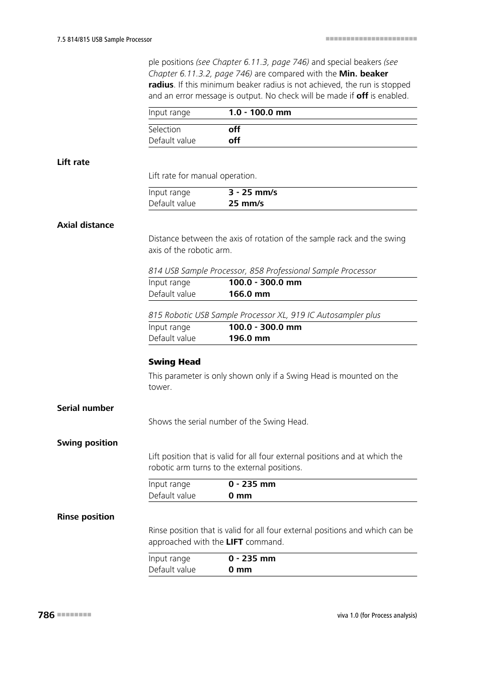 Metrohm viva 1.0 (process analysis) User Manual | Page 798 / 990