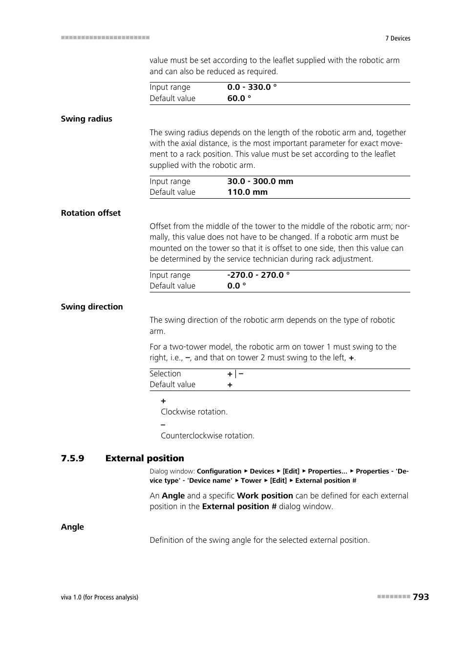 9 external position, External position | Metrohm viva 1.0 (process analysis) User Manual | Page 805 / 990