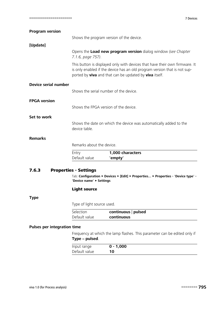 3 properties - settings, Properties - settings, Settings | Metrohm viva 1.0 (process analysis) User Manual | Page 807 / 990