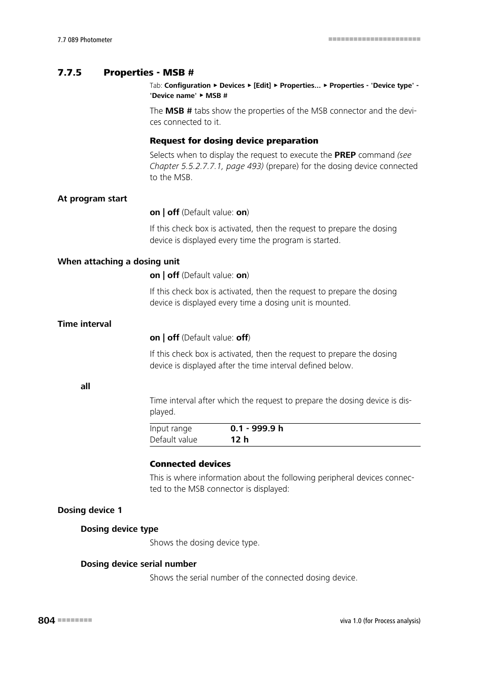 5 properties - msb, Properties - msb | Metrohm viva 1.0 (process analysis) User Manual | Page 816 / 990