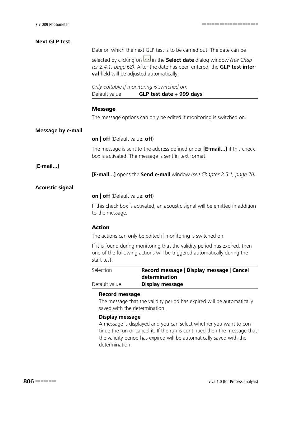 Metrohm viva 1.0 (process analysis) User Manual | Page 818 / 990