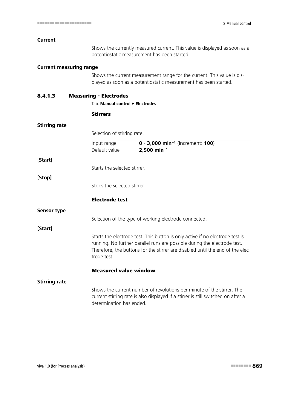 3 measuring - electrodes | Metrohm viva 1.0 (process analysis) User Manual | Page 881 / 990