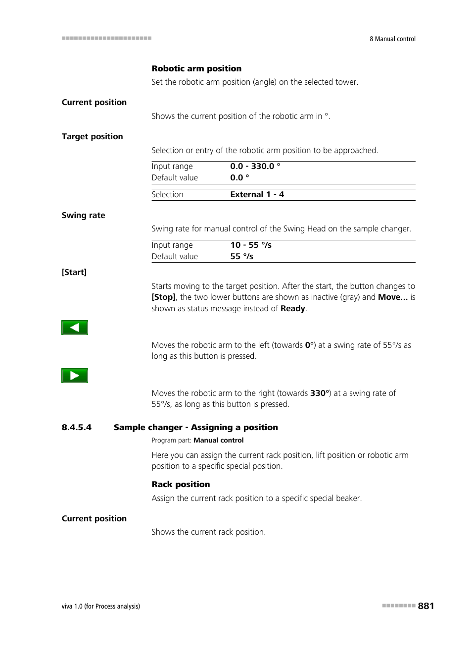 4 sample changer - assigning a position, Assigning position | Metrohm viva 1.0 (process analysis) User Manual | Page 893 / 990