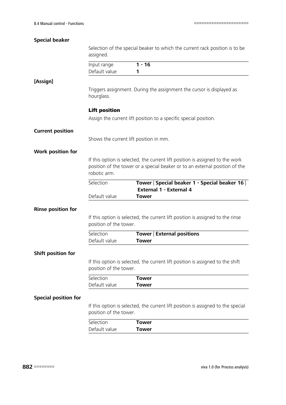 Metrohm viva 1.0 (process analysis) User Manual | Page 894 / 990