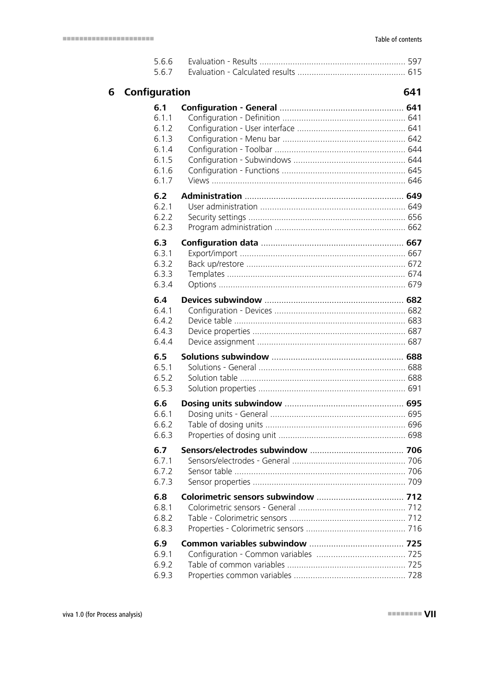 Metrohm viva 1.0 (process analysis) User Manual | Page 9 / 990