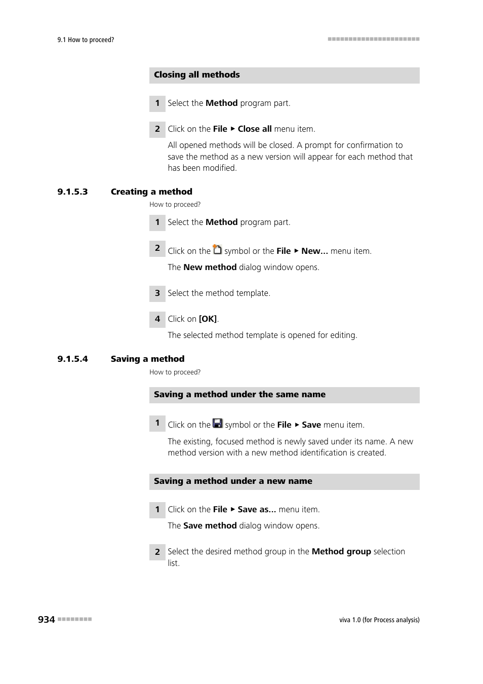 3 creating a method, 4 saving a method | Metrohm viva 1.0 (process analysis) User Manual | Page 946 / 990