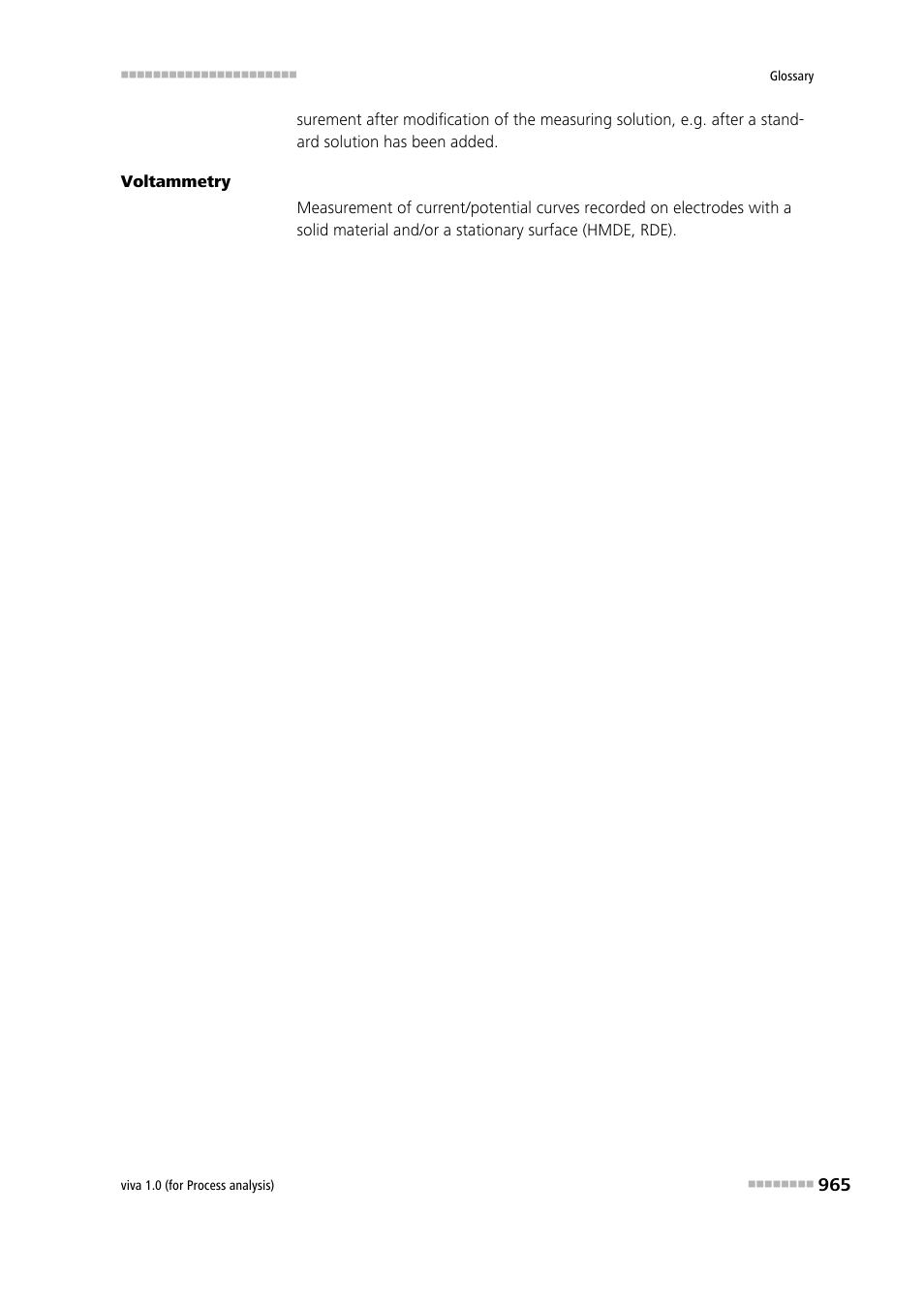 Metrohm viva 1.0 (process analysis) User Manual | Page 977 / 990