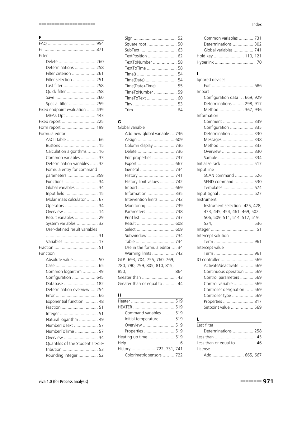 Metrohm viva 1.0 (process analysis) User Manual | Page 983 / 990