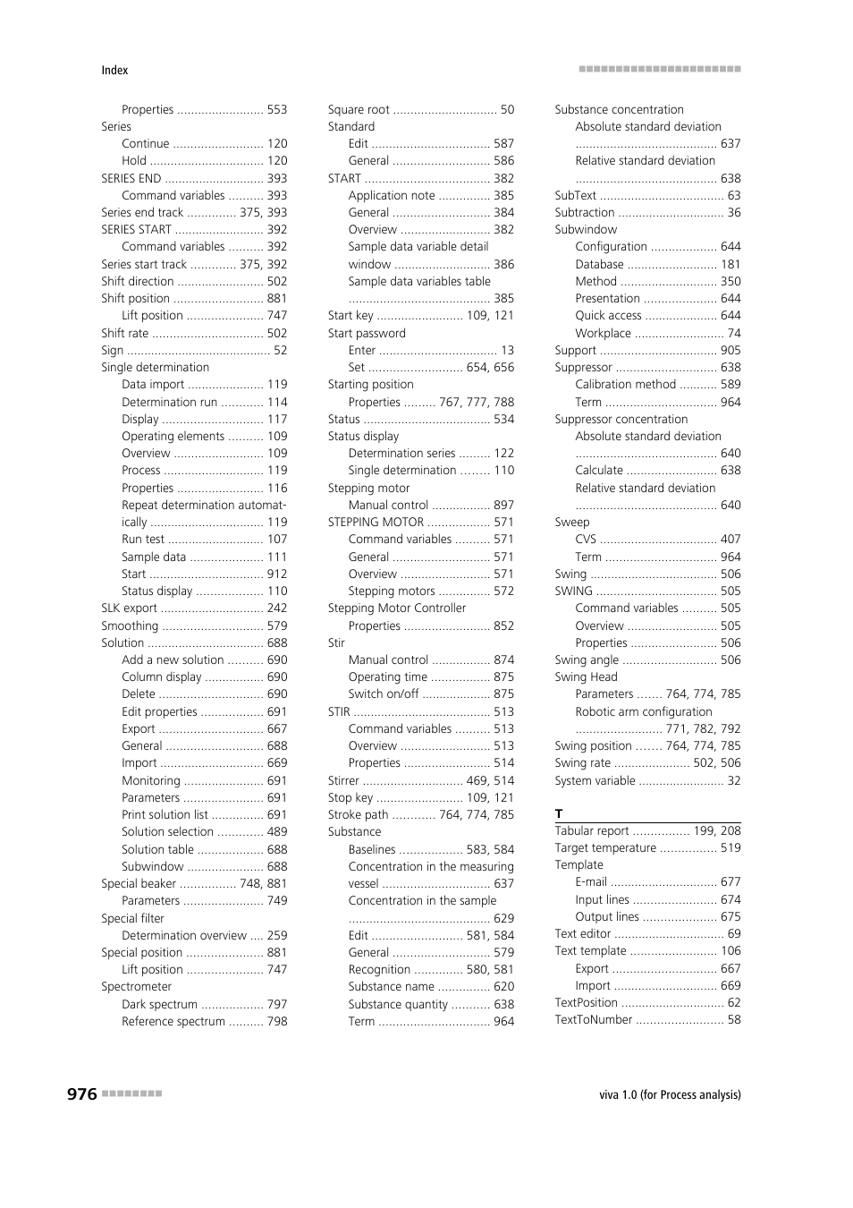 Metrohm viva 1.0 (process analysis) User Manual | Page 988 / 990