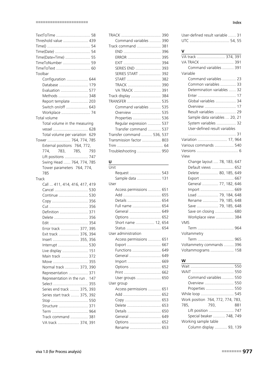 Metrohm viva 1.0 (process analysis) User Manual | Page 989 / 990