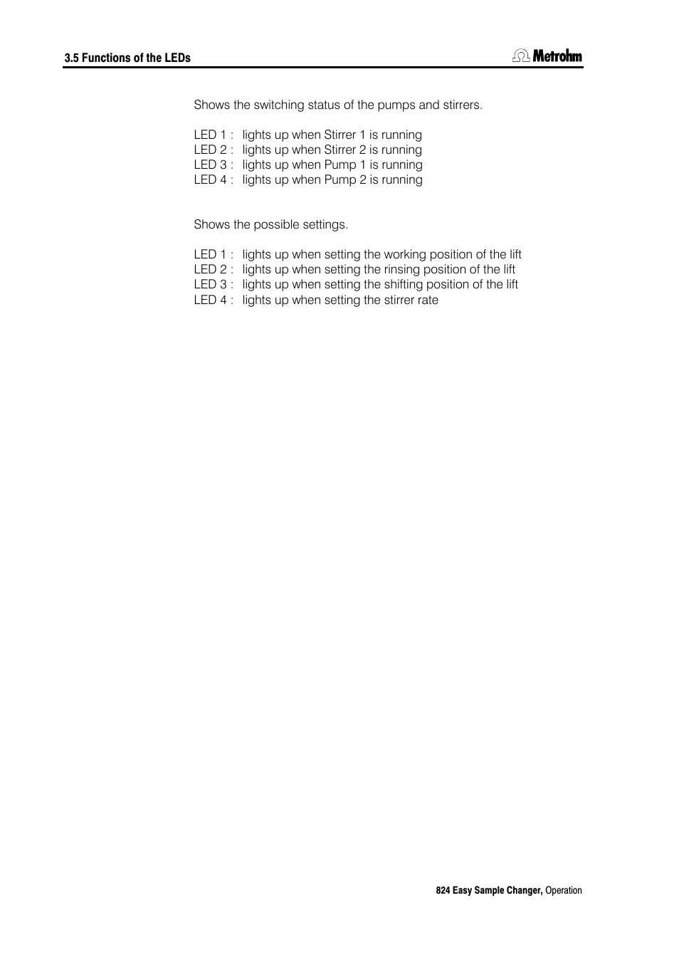 Metrohm 824 Easy Sample Changer User Manual | Page 34 / 70