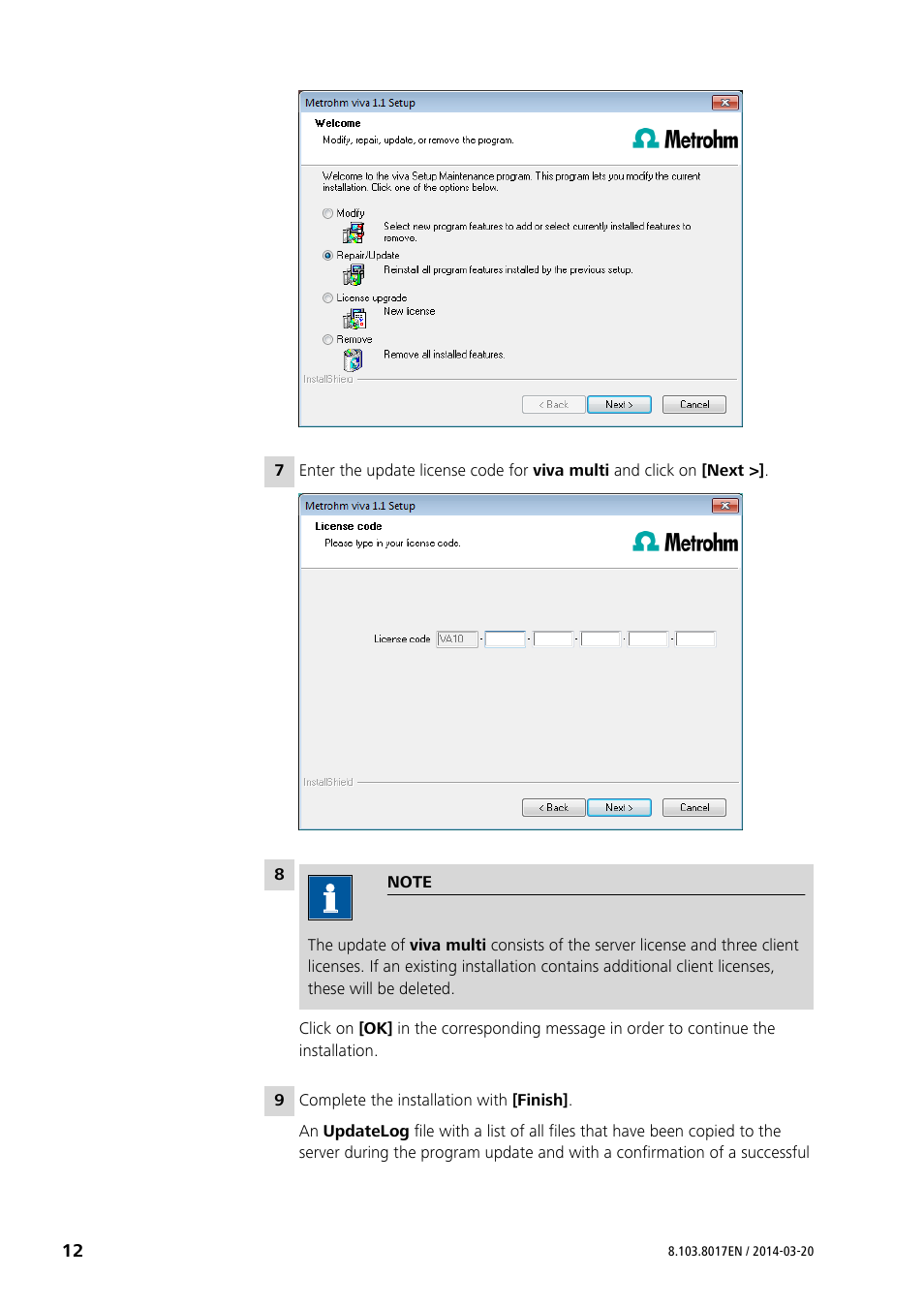 Metrohm viva 1.x User Manual | Page 12 / 16