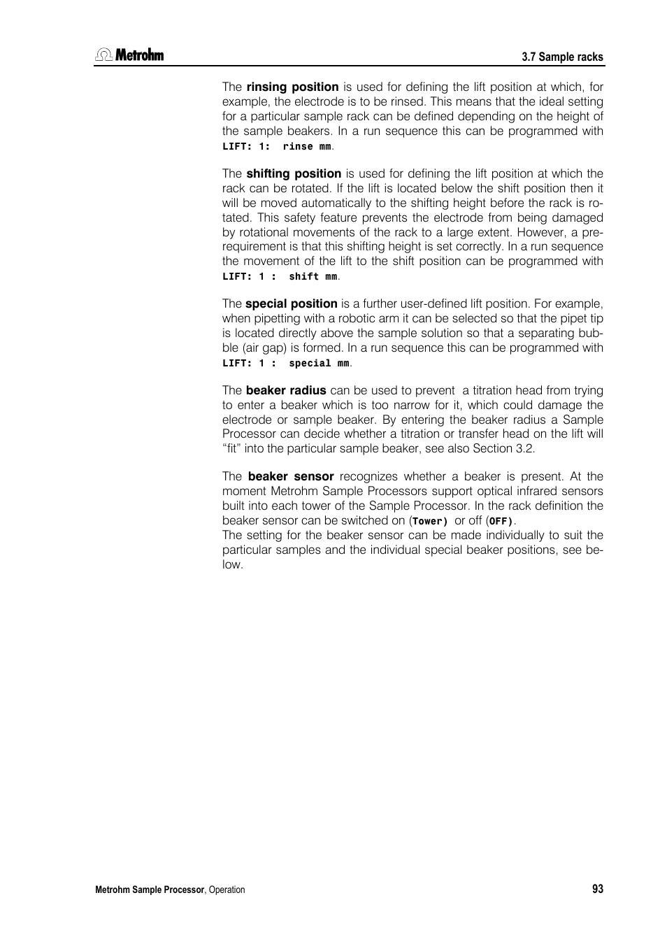 Metrohm 789 Robotic Sample Processor XL User Manual | Page 101 / 177