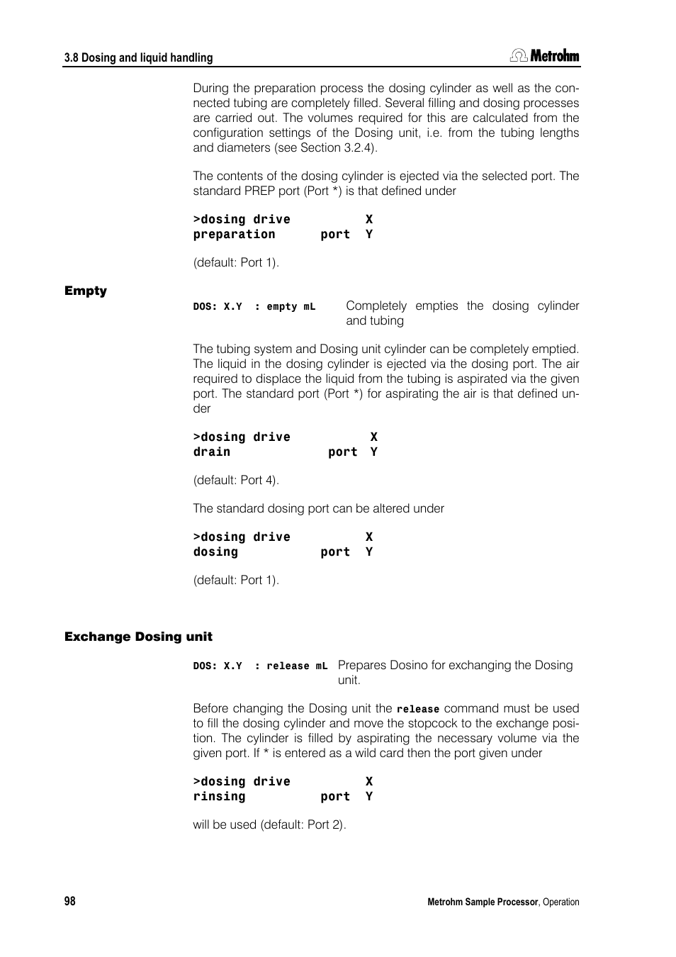 Metrohm 789 Robotic Sample Processor XL User Manual | Page 106 / 177