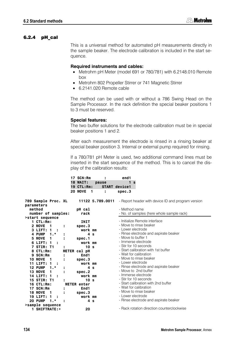 4 ph_cal | Metrohm 789 Robotic Sample Processor XL User Manual | Page 142 / 177