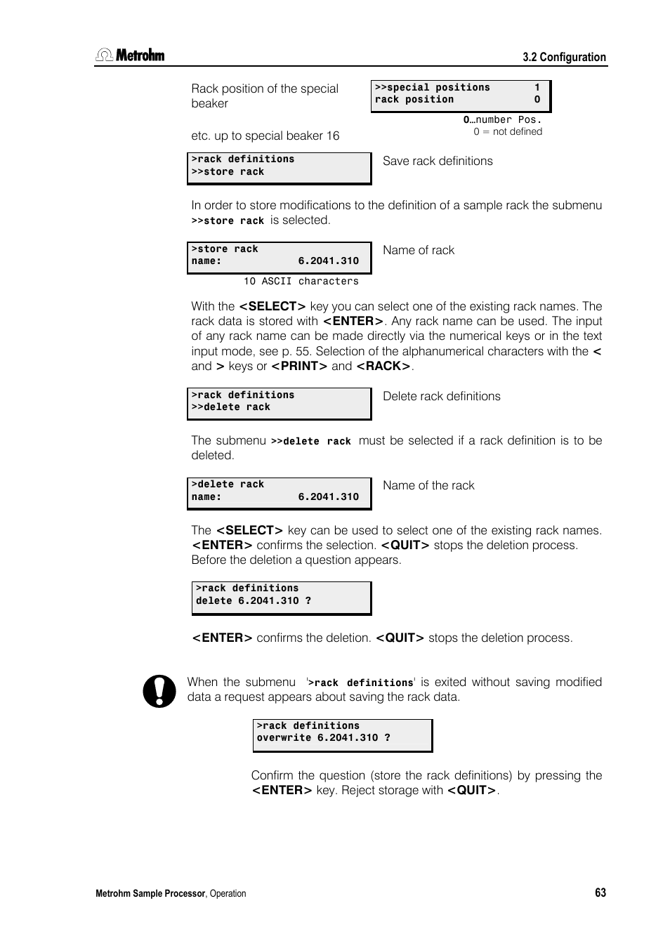 Metrohm 789 Robotic Sample Processor XL User Manual | Page 71 / 177