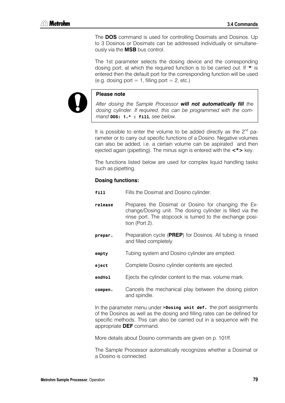 Metrohm 789 Robotic Sample Processor XL User Manual | Page 87 / 177