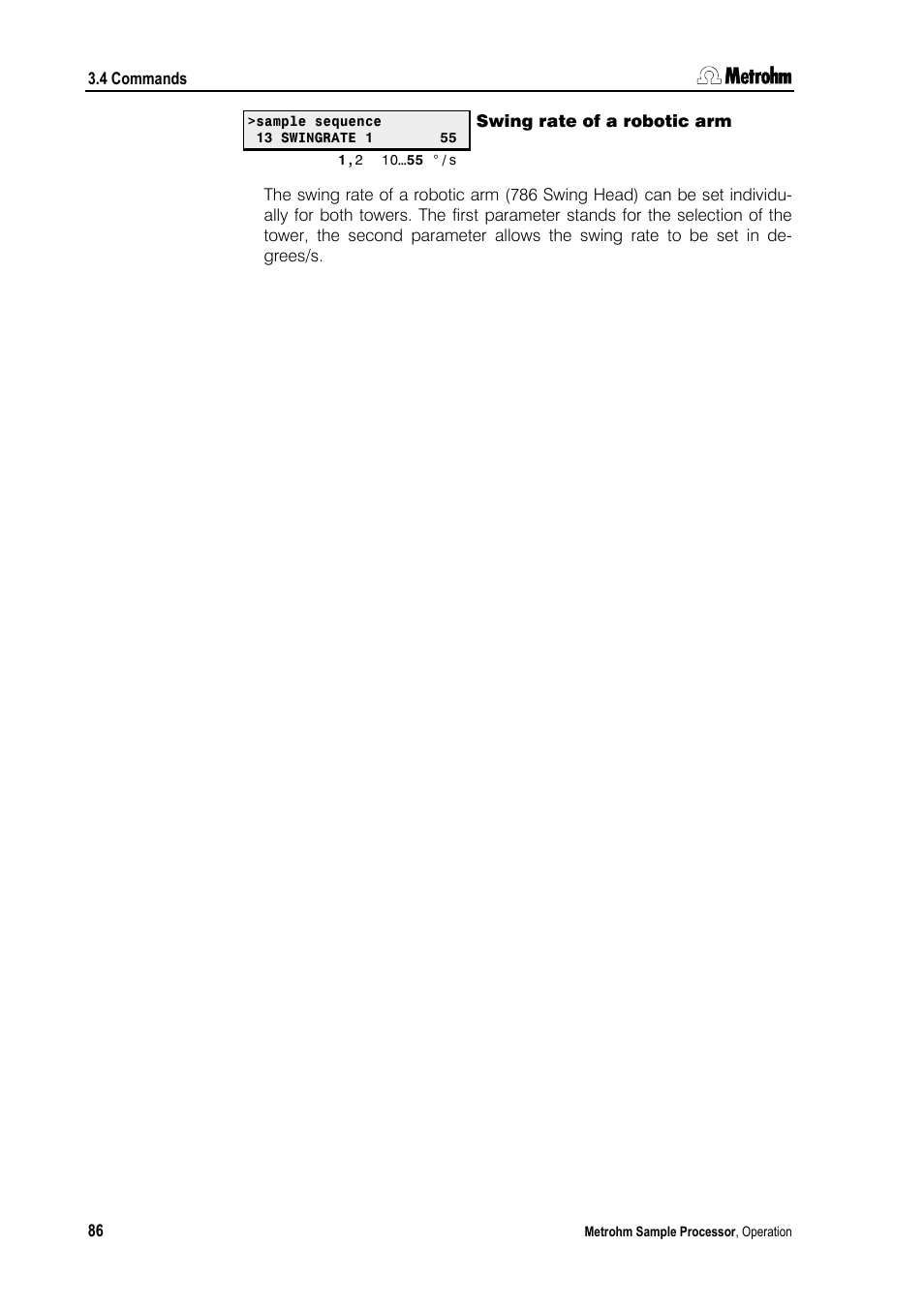 Metrohm 789 Robotic Sample Processor XL User Manual | Page 94 / 177