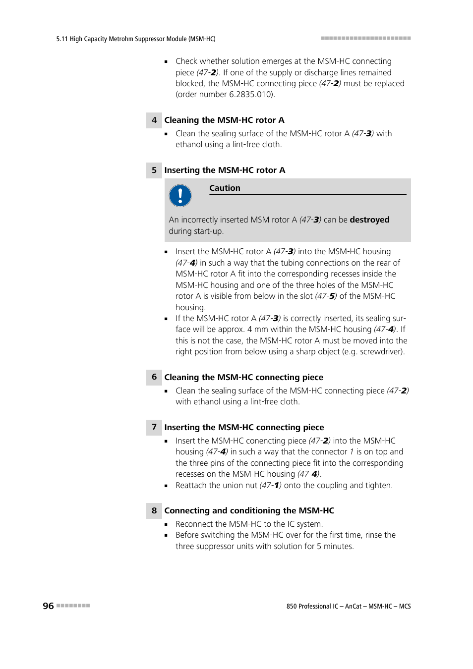Metrohm 850 Professional IC AnCat MSM-HC MCS User Manual | Page 106 / 146