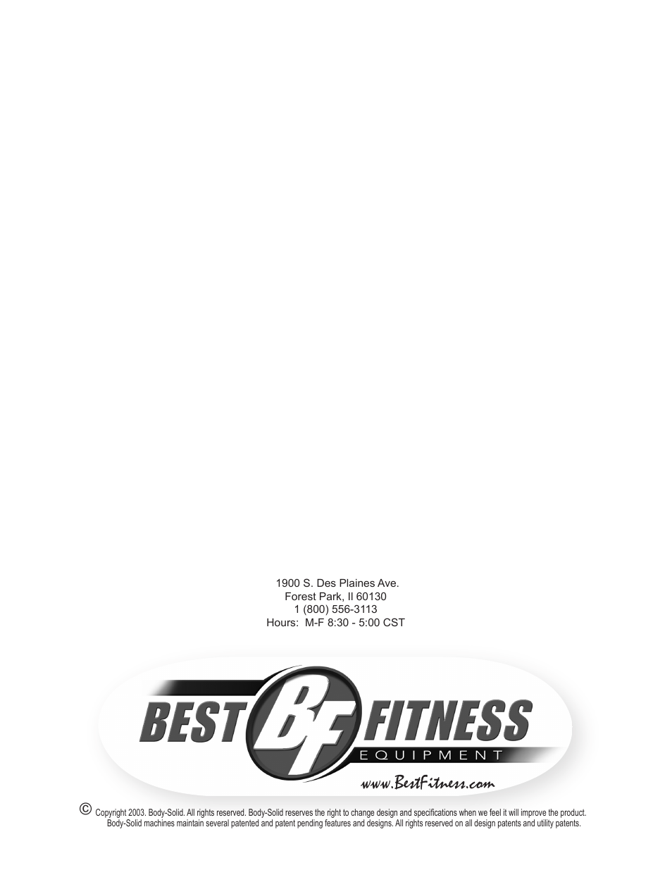 Best Fitness BFSB10 User Manual | Page 16 / 16