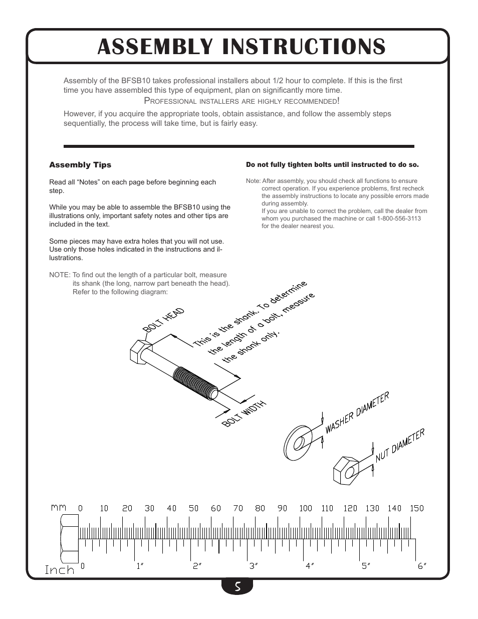 Assembly instructions | Best Fitness BFSB10 User Manual | Page 5 / 16