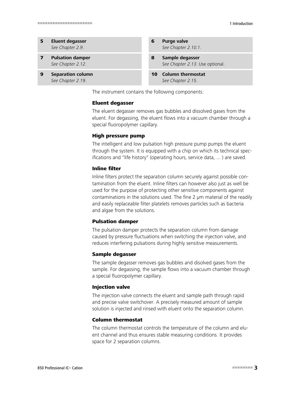 Metrohm 850 Professional IC Cation Manual User Manual | Page 11 / 112