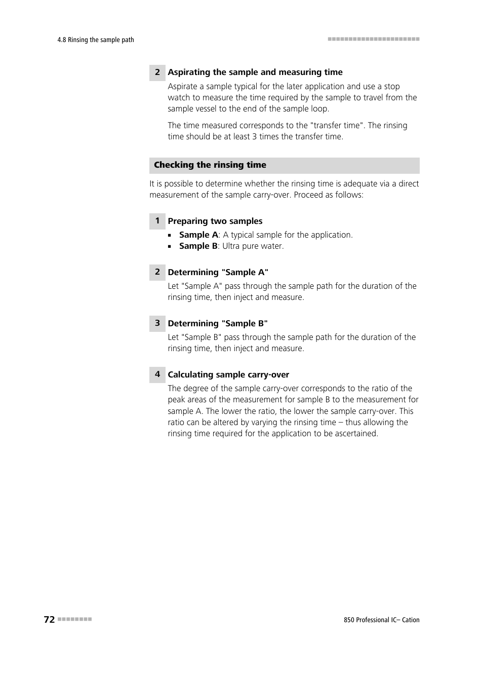 Metrohm 850 Professional IC Cation Manual User Manual | Page 80 / 112