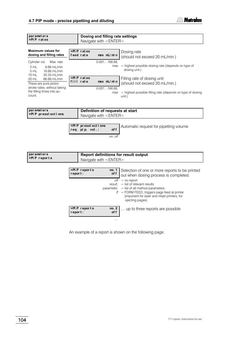 Metrohm 711 Liquino User Manual | Page 110 / 180