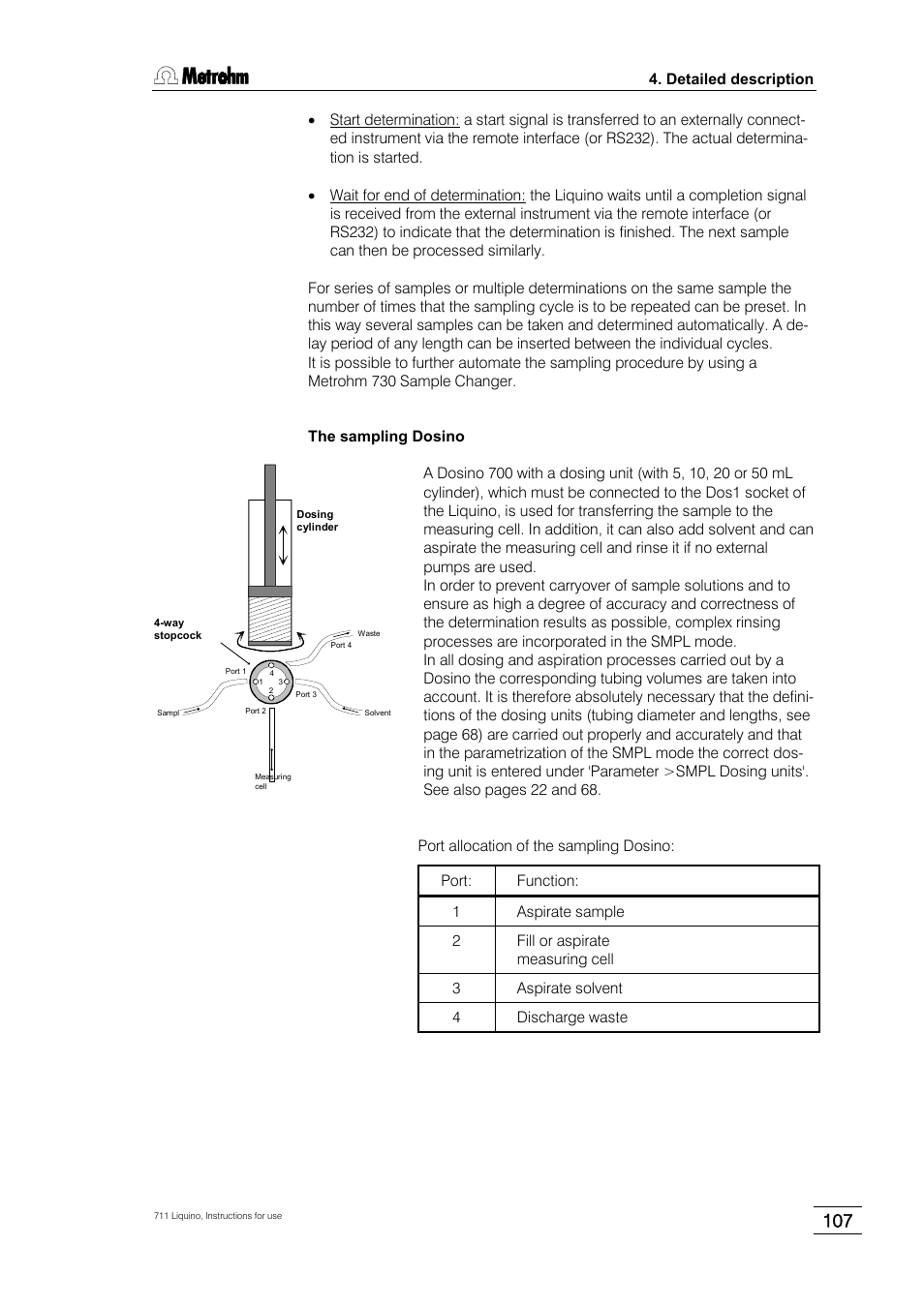 Metrohm 711 Liquino User Manual | Page 113 / 180