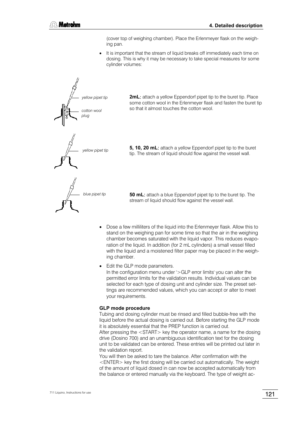 Metrohm 711 Liquino User Manual | Page 127 / 180