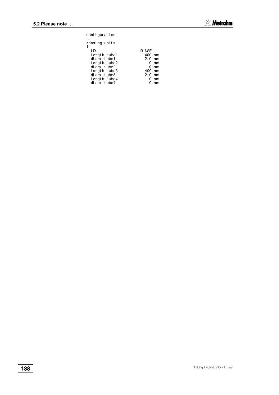 Metrohm 711 Liquino User Manual | Page 144 / 180