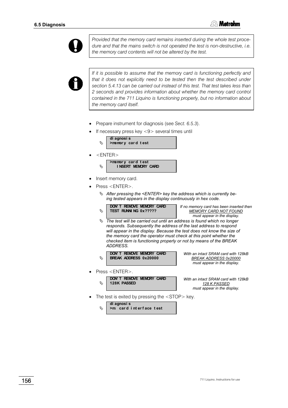 Metrohm 711 Liquino User Manual | Page 162 / 180