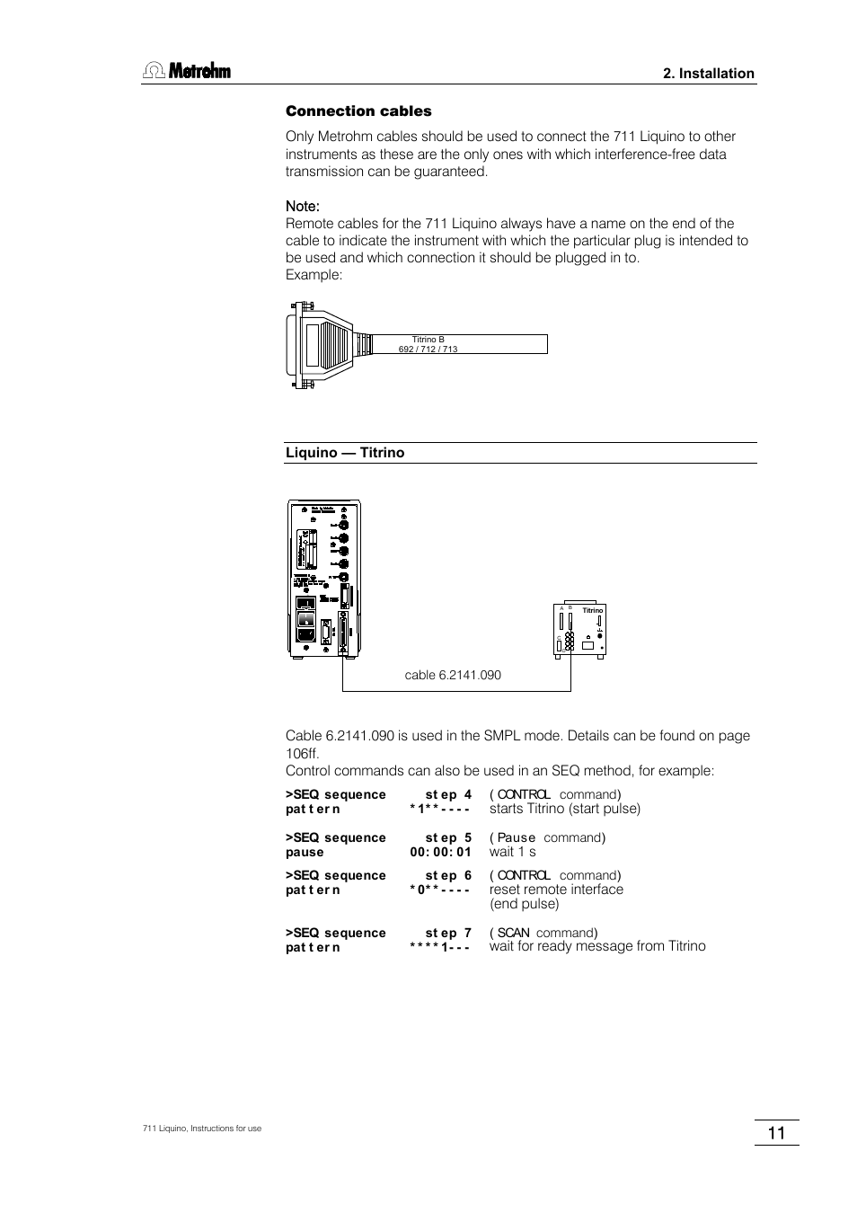 Metrohm 711 Liquino User Manual | Page 17 / 180