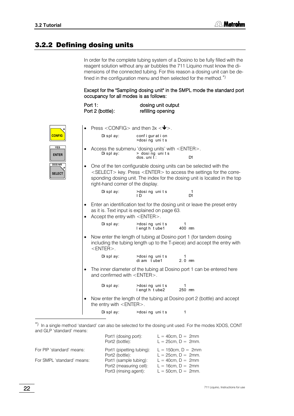 2 defining dosing units | Metrohm 711 Liquino User Manual | Page 28 / 180