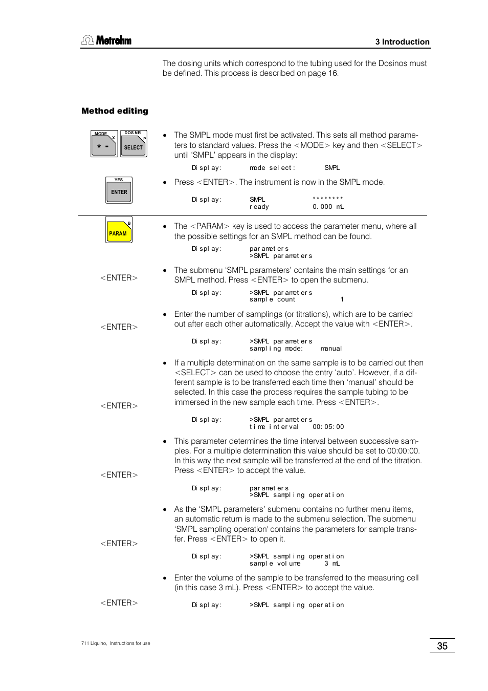 Metrohm 711 Liquino User Manual | Page 41 / 180