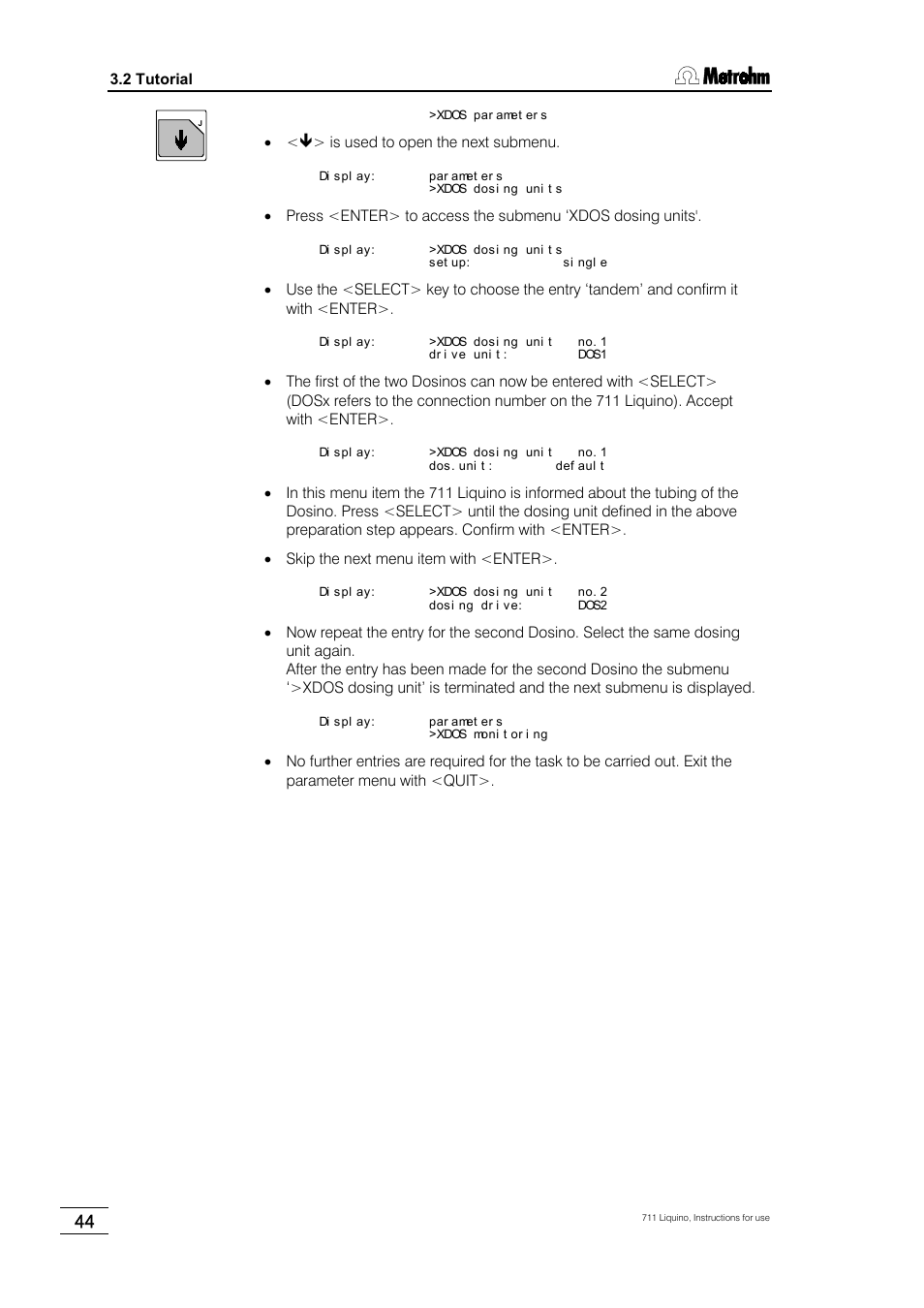 Metrohm 711 Liquino User Manual | Page 50 / 180