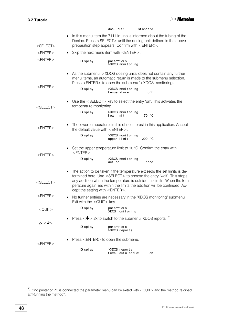 Metrohm 711 Liquino User Manual | Page 54 / 180