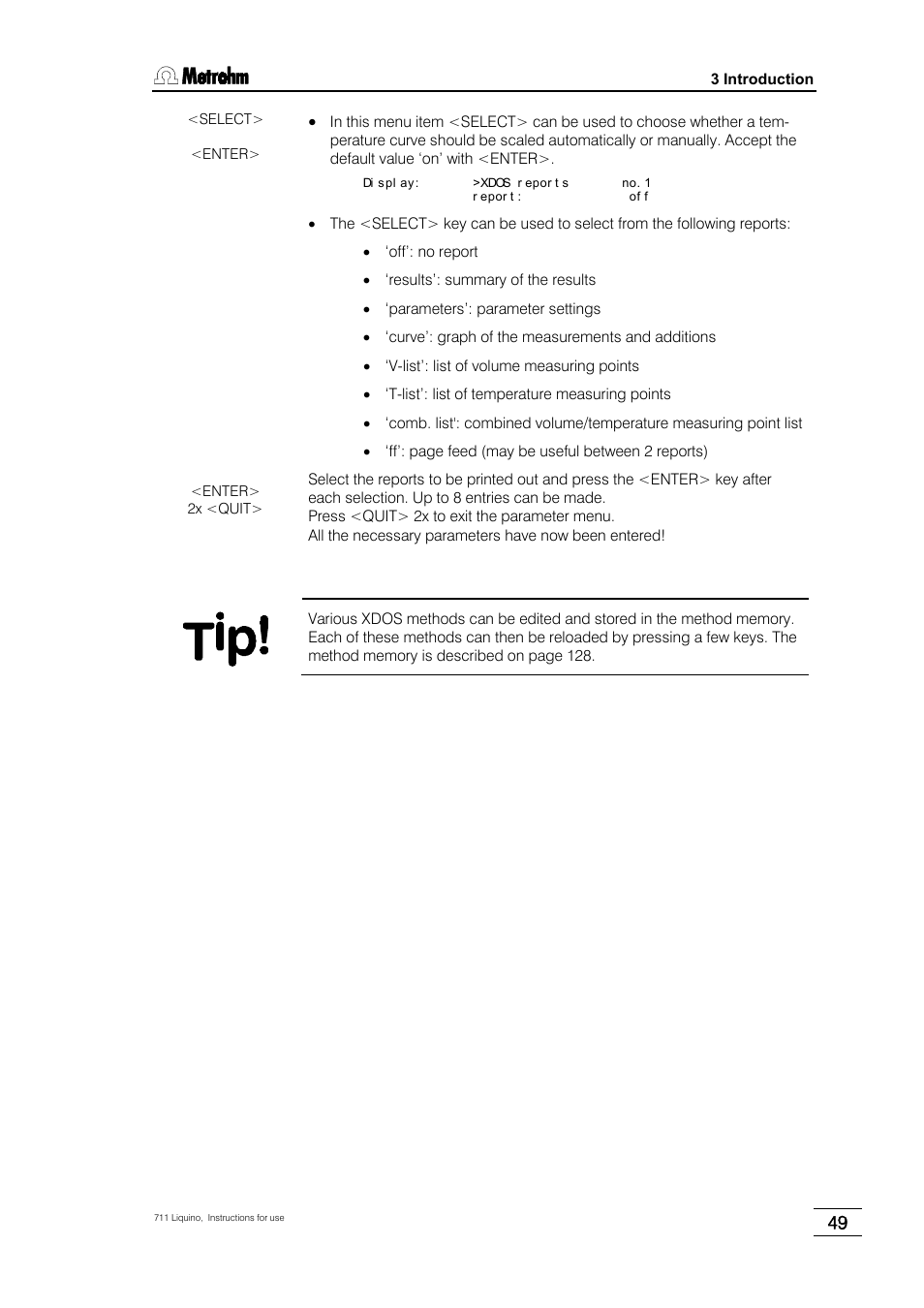 Metrohm 711 Liquino User Manual | Page 55 / 180