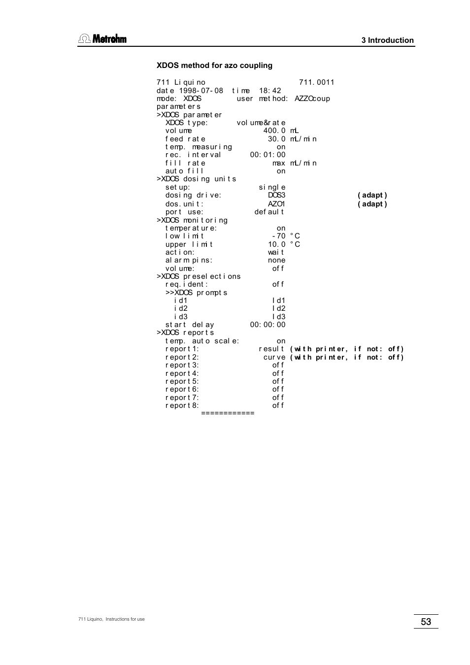 Metrohm 711 Liquino User Manual | Page 59 / 180