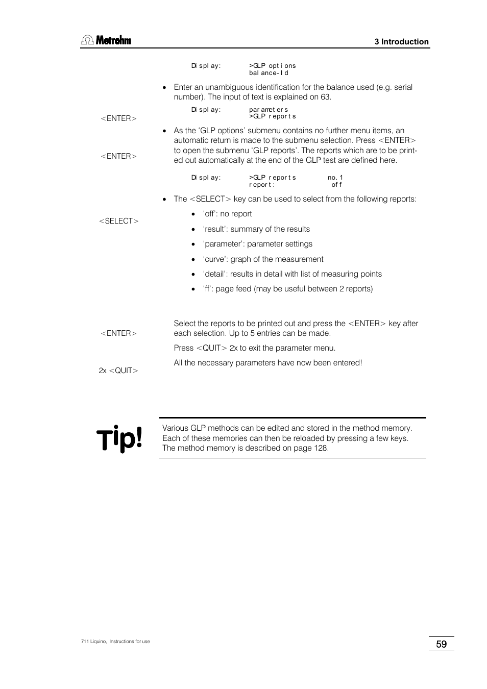 Metrohm 711 Liquino User Manual | Page 65 / 180