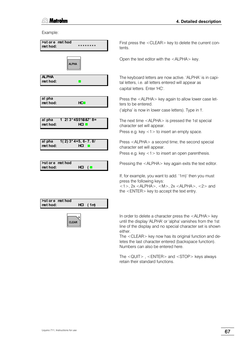 Metrohm 711 Liquino User Manual | Page 73 / 180