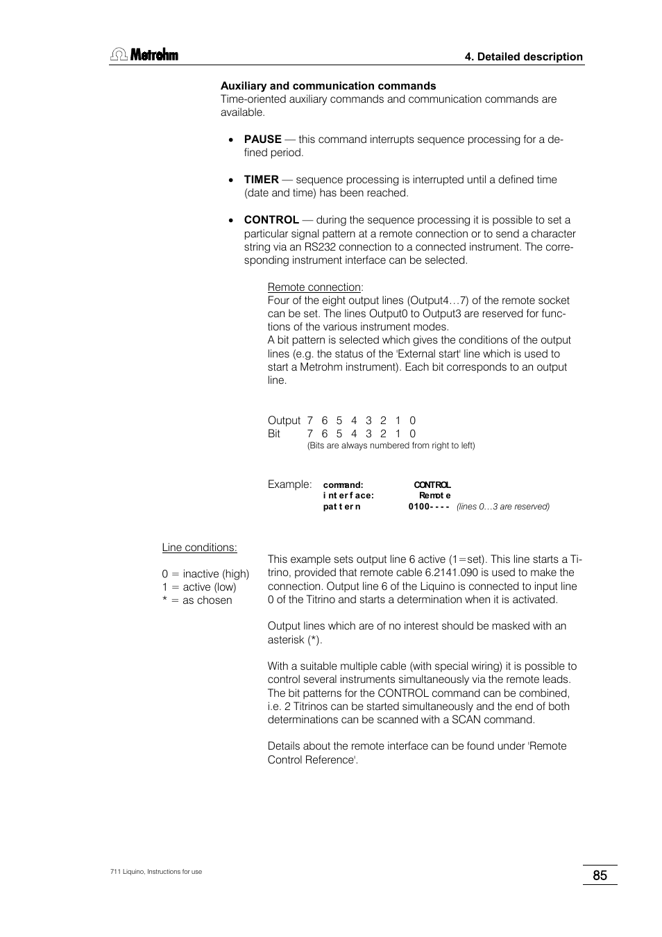 Metrohm 711 Liquino User Manual | Page 91 / 180