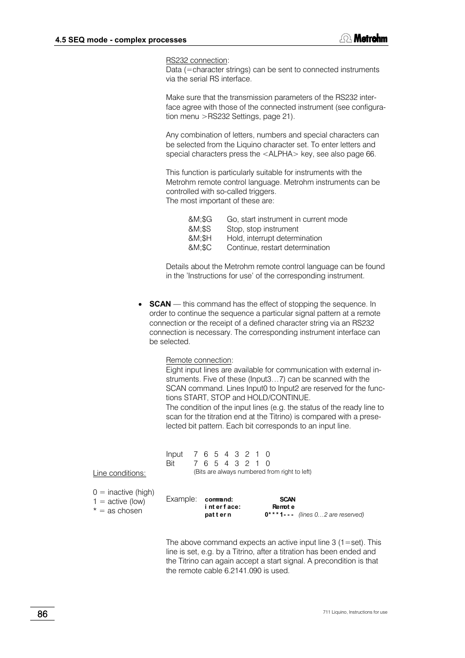 Metrohm 711 Liquino User Manual | Page 92 / 180