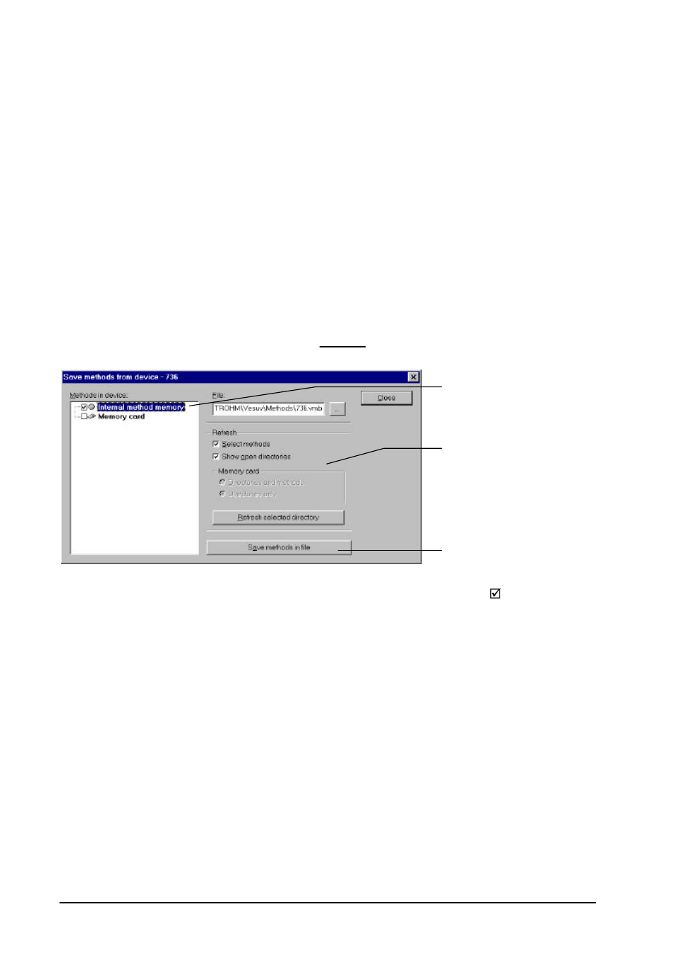 Save/restore device methods | Metrohm VESUV User Manual | Page 27 / 119