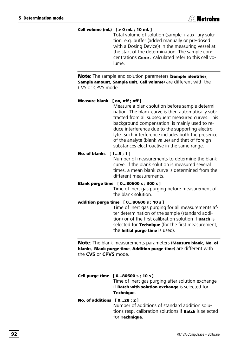 Metrohm 797 VA Computrace User Manual | Page 104 / 295