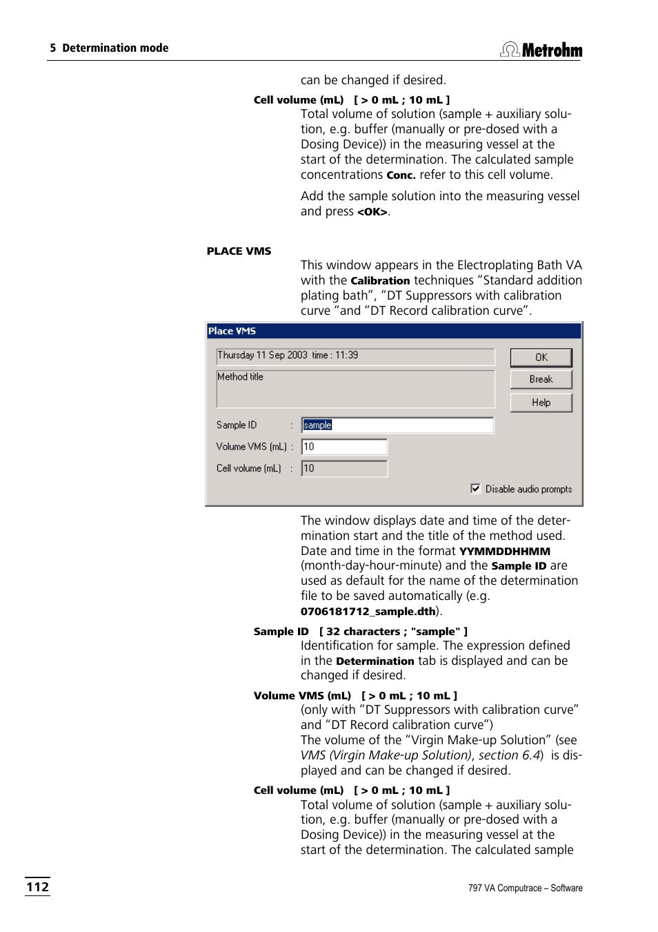 Metrohm 797 VA Computrace User Manual | Page 124 / 295