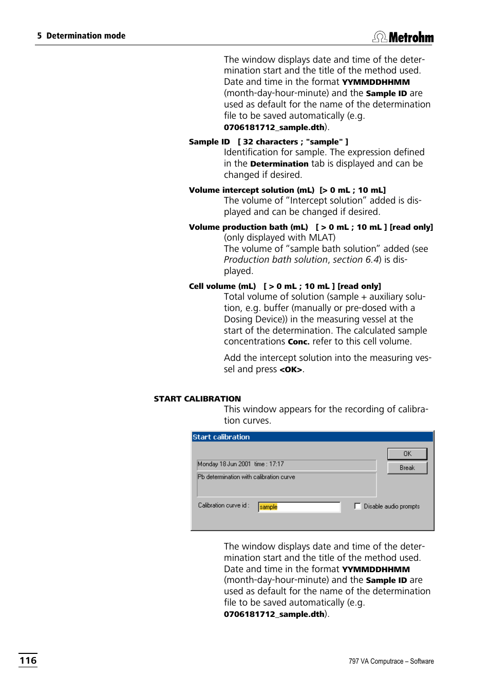 Metrohm 797 VA Computrace User Manual | Page 128 / 295