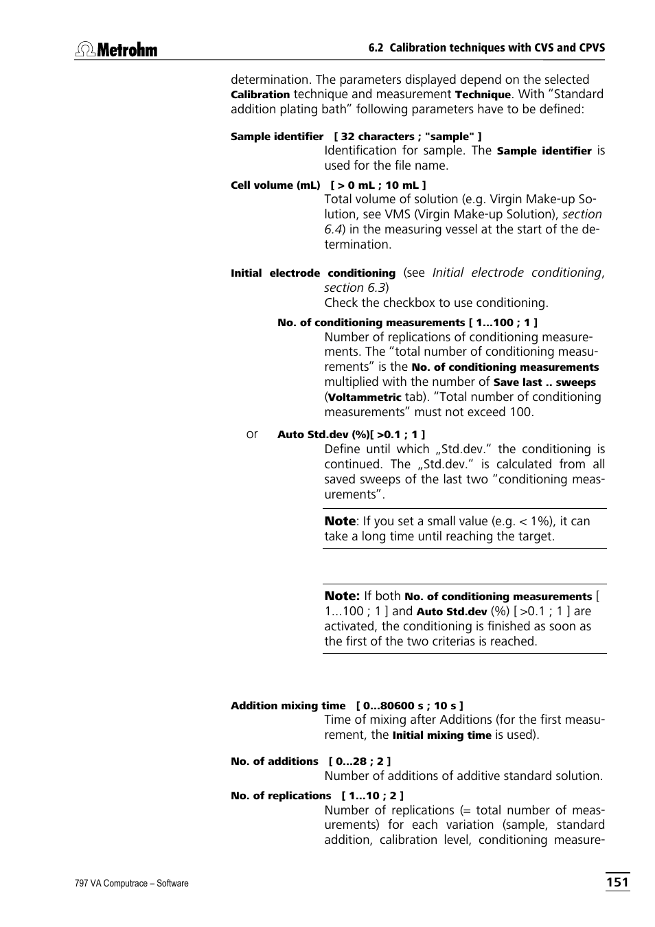 Metrohm 797 VA Computrace User Manual | Page 163 / 295